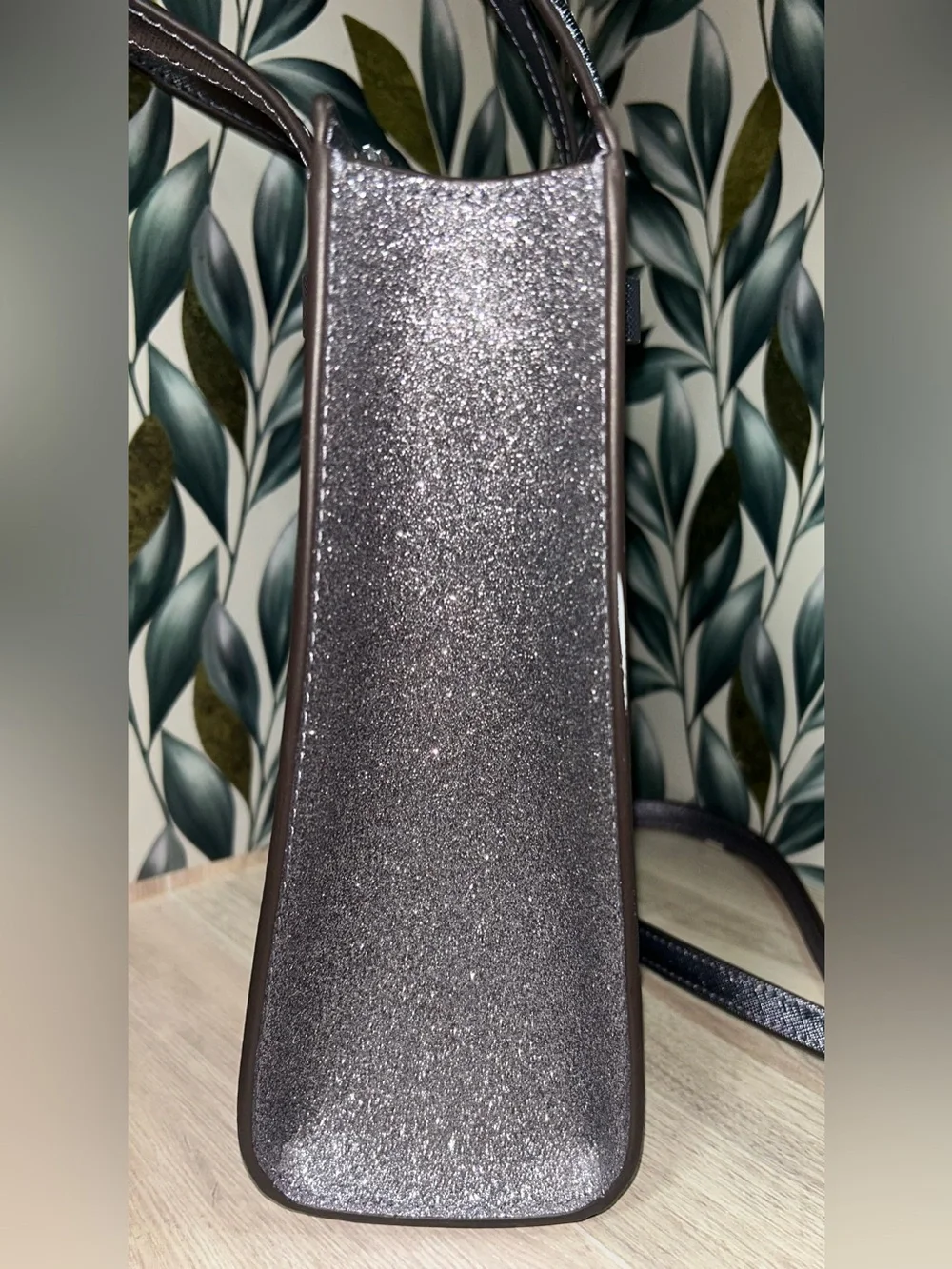 Kate Spade Kenzie Blueish Silver Glitter Small Tote Bag - NWOT